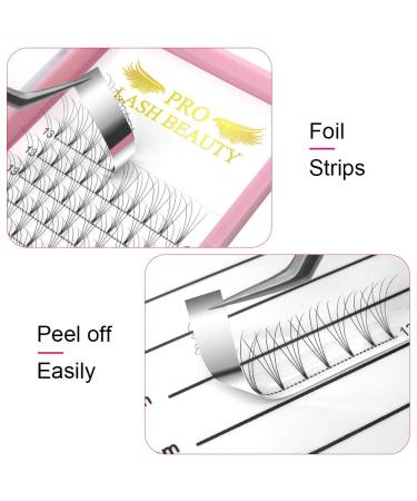 Buy 4D-C-0.10-9 Short Stem Eyelash Extensions - Volume Eyelashes C Curl 0.10mm | 12 Pieces Pack - International Shipping Available - Buy Online on GoSupps.com