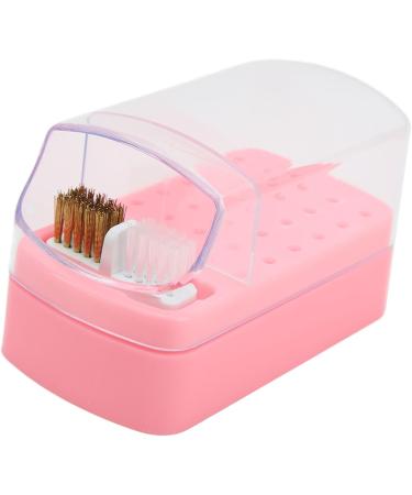Nail Drill Bit Cleaning Brush Holder Portable 30 Hole Nail Drill Bit Holder Dustproof Space Saving for Nail Salon (Pink) - Buy Online on GoSupps.com