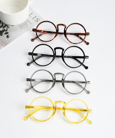 Eyekepper 4-Pack Oversized Round Reading Glasses for Men & Women Vintage Reading Aids with Spring Hinges +3.00 (Mix 4 Pieces) - Buy Online on GoSupps.com
