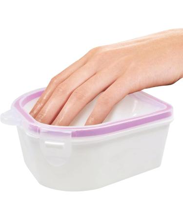 Nail Soaking Bowl Set - 2PCS Finger Soaking Bowls with Handle Grip, Brush, Cuticle Peeler, Stainless Steel Pusher - Nail Art Tool Kit for Fingernail Toenail Care - Buy Online on GoSupps.com