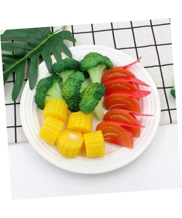 Zerodeko 24 Pcs Simulated Vegetables Faux Slices Fake Vegetable Ornaments Plastic Simulation Vegetable Fake Lettuce Photo Prop Artificial Vegetable Display Props Fake Props Corn Model Pvc Yellowx4pcs 3.8x3.8cmx4pcs - Buy Online on GoSupps.com