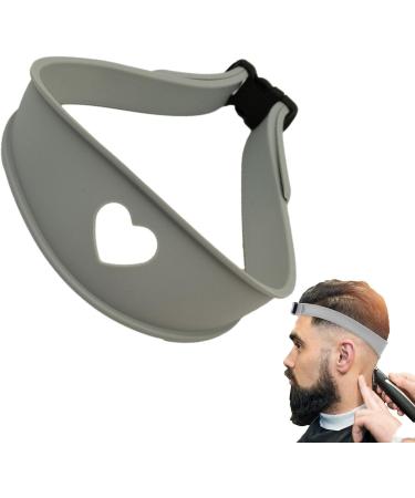 Hair Cutting Bands - Hair Trimming Tool | Curved Silicone Hair Styling Tools Haircut Bands for Home Haircuts Gray - Buy Online on GoSupps.com