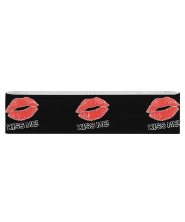 Kiss Me Lips Resistance Bands for Working Out Non-slip Legs Booty Yoga Straps Physical Therapy Aids