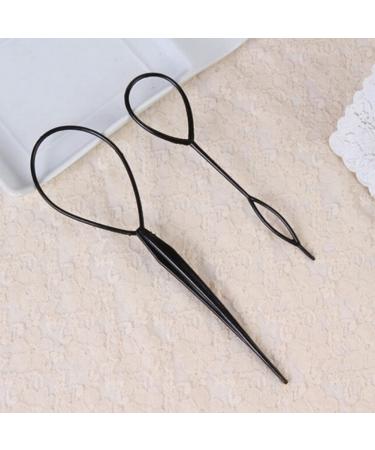 Magical Hair Braid Tools - 2x Plastic Topsy Tail Loop Accessories for Braiding & Ponytails | Perfect for Girls - Buy Online on GoSupps.com