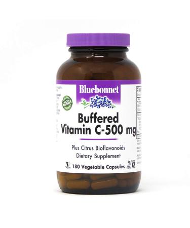 Bluebonnet Nutrition Buffered Vitamin C 500 mg 180 Vegetable Capsules