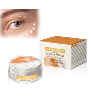 Eye Cream with Advanced Retinol + Peptides + Caffeine for Puffy Eyes and Dark Circles, Wrinkles, Anti Aging, Under Eye Bags Treatment, Instant Tightener, Fragrance Free (1*set)