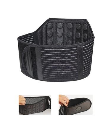 21 magnets lumbar support belt lower back support Adjustable waist pain relief for women men intervertebral disc scoliosis (size: xxl)