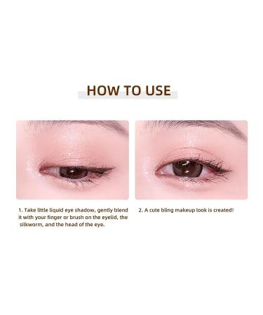 Pigmented Liquid Glitter Eyeshadow in Peach and Purple - Long Lasting, Quick Drying, Easy to Apply | YMH BEAUTE - Buy Online on GoSupps.com