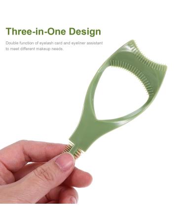 FOMIYES 3Pcs Mascara Shield Guards - 3 in 1 Eyelash Applicator Tool for Women & Girls - Perfect Upper & Lower Lash Protection - Green - Buy Online on GoSupps.com