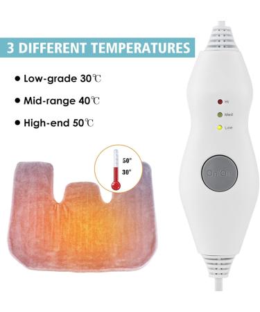 Tyenaza Heating Shoulder Cushion | 3 Levels Hot Compress | Stress Relief Coral Fleece | Automatic Shutdown & Washable | LCD Controller | EU Connector - Buy Online on GoSupps.com