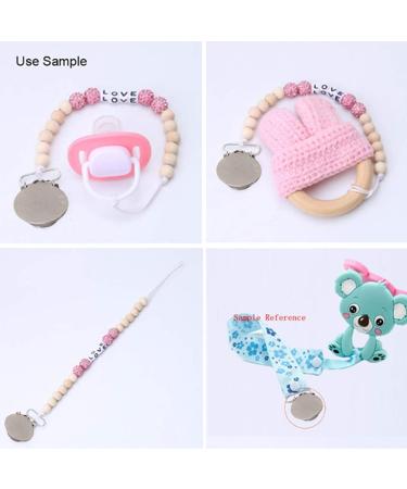 30 Metal Pacifier Clips - DIY Toy Trousers Clips & Accessories for Babies & Toddlers | Durable Pacifier Holder Chains - Buy Online on GoSupps.com