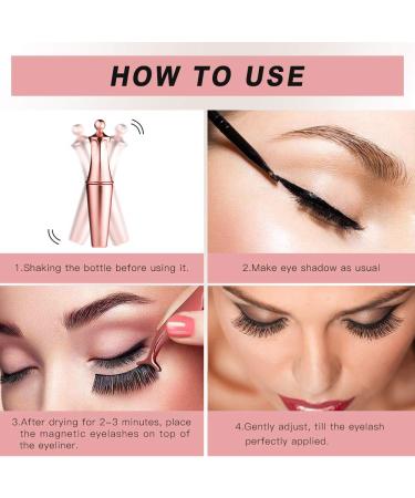 DREWALA Magnetic Eyelashes with Eyeliner Kit - 5 Pairs, 3D Natural Look, Waterproof, Easy to Apply, Reusable, Long Lasting - No Glue Needed False Eyelashes Pack - Buy Online on GoSupps.com