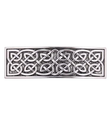 Prettyia Vintage Celtic Metal Barrette Hair Clip - Silver | Perfect for All Hair Colors | International Shipping Available - Buy Online on GoSupps.com