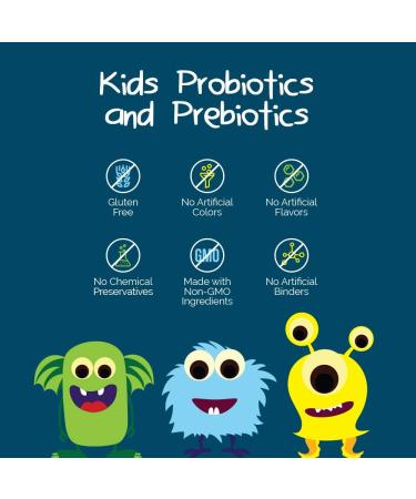 Intelligent Labs Kids/Children Probiotics 6 Billion CFU with Prebiotics PHGG & FOS Once-Daily Chewable Great Taste 10x Effectiveness 60-Day Supply Third-Party Verified - Buy Online on GoSupps.com