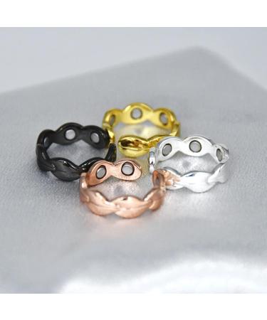 Meta Title: Vicmag 2PCS Copper Magnetic Bracelets for Women - 7X Ultra Strength, 99.99% Solid Pure Copper - Adjustable with Gift Box - Leaf Silver - Buy Online on GoSupps.com