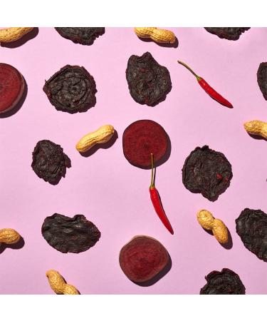 Karl Karlo Vegan Beef Jerky - Beetroot Peanut & Chilli Snack | Natural Ingredients | Hearty Vegan Dry Meat | Made in Europe - 4 x 40 Pieces (4 Pack) - Buy Online on GoSupps.com