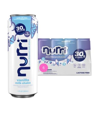 Nurri 12-Pack Ultra Filtered Milk Shake Strawberry and Vanilla Milk Shake. 6 each 30g Protein 1g Sugar 150 Calories 10 Vitamins and Minerals Per Can | 12-11 Fl Oz Cans Per Package Grade A Lactose-Free - Buy Online on GoSupps.com