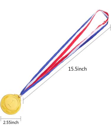 Caydo 3-Piece Gold, Silver, Bronze Award Medals - 1st 2nd 3rd Place - 2.55 Inches - Buy Online on GoSupps.com