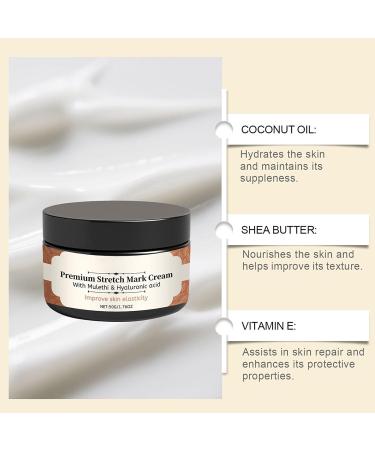  Fmzrbnih Stretch Mark Cream for Pregnancy | 50g Pregnancy Belly Care | Non-Greasy Texture Prevents Stretch Marks and Improves Skin Elasticity | Moisturizing and Preventative - Buy Online on GoSupps.com