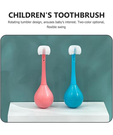 Gleavi 2ST Tumbler Toothbrush & Silicone Whole Mouth Toothbrush - Baby Soft Manual Training U-Type Toothbrush for Optimal Oral Care - Buy Online on GoSupps.com