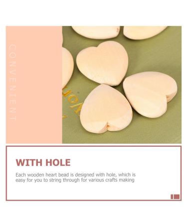 Toyandona 200 Stk Log Color Peach Cherz - DIY Jewelry Making Craft Accessories for Valentine's Heart Decorations & Mini Wood Collections - Buy Online on GoSupps.com