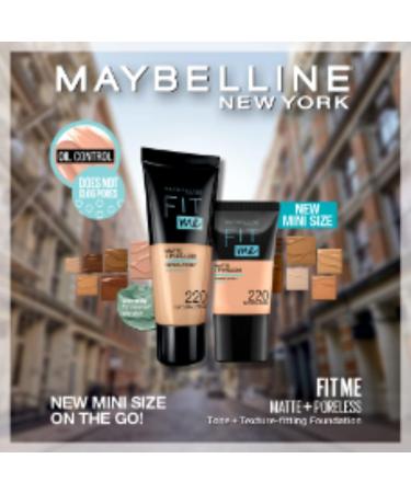 Maybelline New-York Fit Me Matte & Poreless Fluid Foundation Normal to Oily Skin Shade: 120 CLASSIC IVORY 18 ml - Buy Online on GoSupps.com