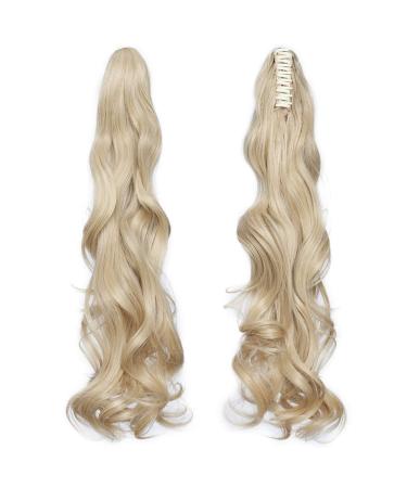 SEGO Ponytail Extension - Pfervie Hair Part Voluminous Wavy Top Hair Piece in Golden Mix Bleach Blonde (24 150g) - Buy Online on GoSupps.com