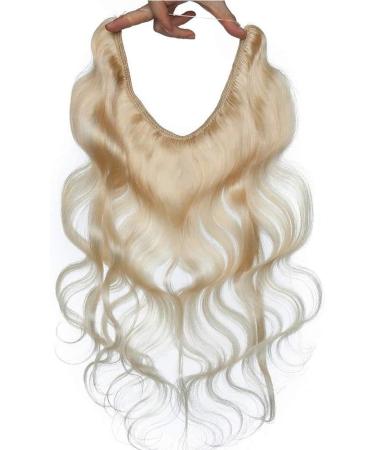 16 inches SEGO One Piece Invisible Secret Wire Hair Extension Headband Real Human Hair No Clip in #60 Platinum Blonde Wavy Curly Remy Hairpieces for Women (60g) 16 Inch #60 Platinum Blonde - Buy Online on GoSupps.com