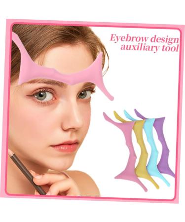 Abaodam brow guide template brow makeup supplies eyebrow shaping stencil Makeup Tools USB 17.3x5.9cm Pink - Buy Online on GoSupps.com