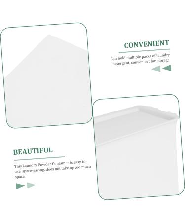 Alipis Box Sheet Laundry Detergent Storage Box Drawer Laundry Detergent Container Condensate Beads Bucket Sundries Storage Bucket Plastic Washing Machine Organize The Boxes White 14.6X14X8CM White - Buy Online on GoSupps.com