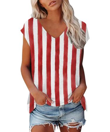 Short Sleeve T Shirts Clothing Woman T-Shirt Casual Black Clothing Top Women's Floral Pattern for Women Crop Tops Shirt Shirts Top Women's Summer Tank Top 1 Red S - Buy Online on GoSupps.com