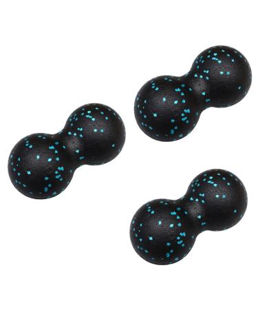 Magiclulu 3st peanut massage ball peanut foot massage gauge peanut back massager sports equipment sports devices neck massager massage tools lacrosse-ball back roll mini massage globe 16.5x8.5x2cmx3pcs bluex3stk