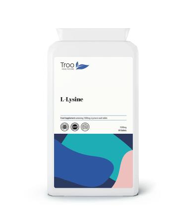 L-Lysine Supplement (1000mg) - 90 Tablets - UK Manufactured to GMP Standards