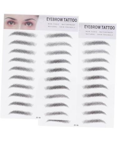 Beavorty 4 pcs 3d eyebrow stickers Imitation Eyebrow Sticker makeup eyebrow tattoo hair like eyebrows False - Buy Online on GoSupps.com