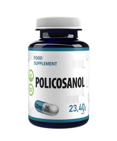 Hepatica Policosanol 25mg 90 Vegan Capsules, Tested by a Third Party Laboratory, Gluten & GMO Free