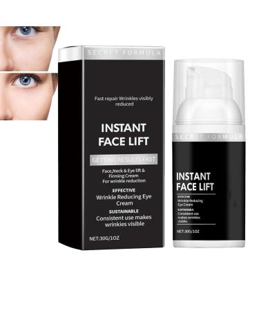 Wrinkle Reducing Eye Cream & Anti-Aging Serum - Instant Lift & Rejuvenation for Men & Women - Reduces Puffiness Dark Circles & Bags (2 Pcs - Buy Online on GoSupps.com