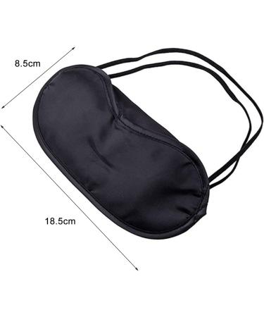 10pcs Sleep Eye Masks for Men Women - Block Out Light for Night Sleep, Yoga, Travel - Soft Comfort Eye Shade Covers - Black - Buy Online on GoSupps.com