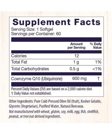 Buy Healthy Origins CoQ10 600 mg - Heart Health & Energy - Gluten-Free Non-GMO - 60 Softgels - International Shipping Available - Buy Online on GoSupps.com