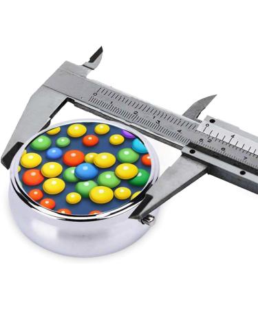 Colorful 3-Compartment Round Pill Box Organizer | Portable Travel Pill Storage | International Shipping Available - Buy Online on GoSupps.com