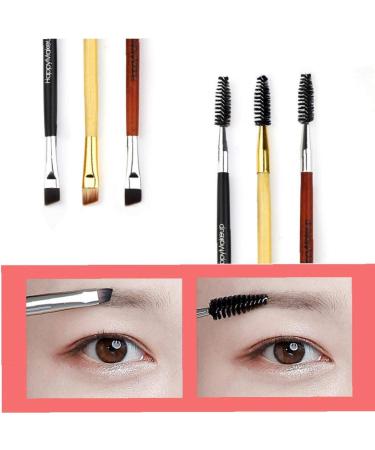 Double Ended Wood Handle Eyebrow Brush & Comb - Professional Makeup Tool for Perfect Eyebrows | International Shipping Available - Buy Online on GoSupps.com