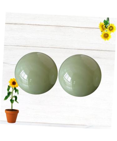 Partykindom Hand Health Balls - Chinese Massage & Gymnasium Balls in Green & White Jade - Perfect for Wrist Exercise & Relaxation - Buy Online on GoSupps.com