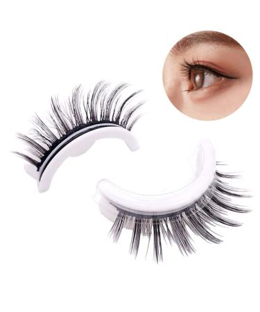 Self Adhesive Waterproof Thick False Eyelashes - Reusable Long Fluffy Lashes | 1 Pair - Buy Online on GoSupps.com