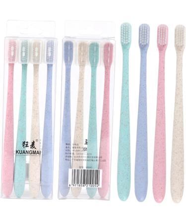 Buy Mobestech Vegan Organic Travel Toothbrush | 2 Boxes of 8 Pieces | Eco-Friendly Manual Care Brush with Cap - International Shipping Available - Buy Online on GoSupps.com