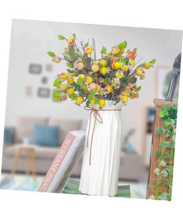 Zerodeko 2pcs Simulation Pomegranate Fruit Fireplace Decor Decorative Bouquet Christmas Garland Light House Decorations for Home Red Berry Faux Branches Silk Flower Wedding Props - Buy Online on GoSupps.com