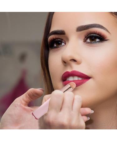 Huayeex Lip Applicator | Mini Silicone Lipstick Brush | Reusable Versatile Small Lipstick Applicator Brush with Lid for Lipstick Lip Gloss Pink - Buy Online on GoSupps.com
