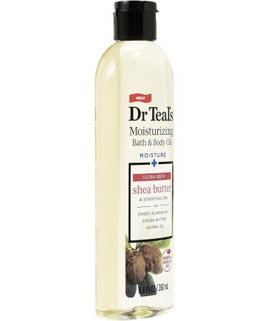 Dr. Teal's Moisturizing Bath & Body Oil 2-Pack - Shea Butter & Essential Oil Blend for Skin, Senses, Stress Relief - 17.6 Fl Oz Total - Buy Online on GoSupps.com