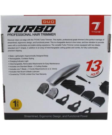 Tyche Turbo Hair Clipper Duo 13 Piece Kit - Professional Hair Cutting & Grooming Tools - International Shipping Available - Buy Online on GoSupps.com