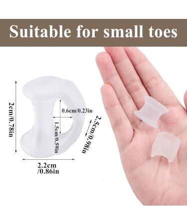 10 Pcs Gel Toe Separators for Overlapping Toes - Pinky Toe Spacers for Pressure Relief & Bunion Correction - Buy Online on GoSupps.com