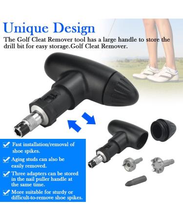 Figfyou Golf Shoe Spike Wrench | Durable Plastic Handle | Golf Accessories & Spike Remover - Buy Online on GoSupps.com