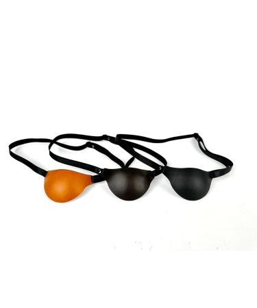 Premium Black Leather Eye Patch for Men & Women | Slim Design for Comfort - Buy Online on GoSupps.com